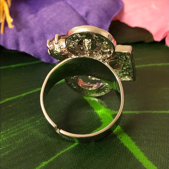 Purple Rhinestones Ring - Picture 5 of 8